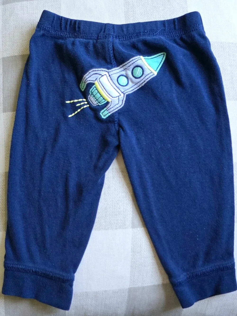 Navy Blue Rocket Ship Jogger Leggings Unisex Baby 9 Months Carter's